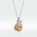 Dvobarvna dvobarvna ogrlica z obeskom v stilu Pandora - BSN155 Dvobarvna dvobarvna ogrlica z obeskom v stilu Pandora - BSN155